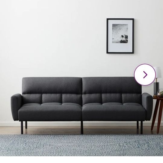 Mayview Sofa Bed With Buttonless Tufting And Removable