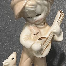 Porcelain Music Box, Boy Playing Mandolin