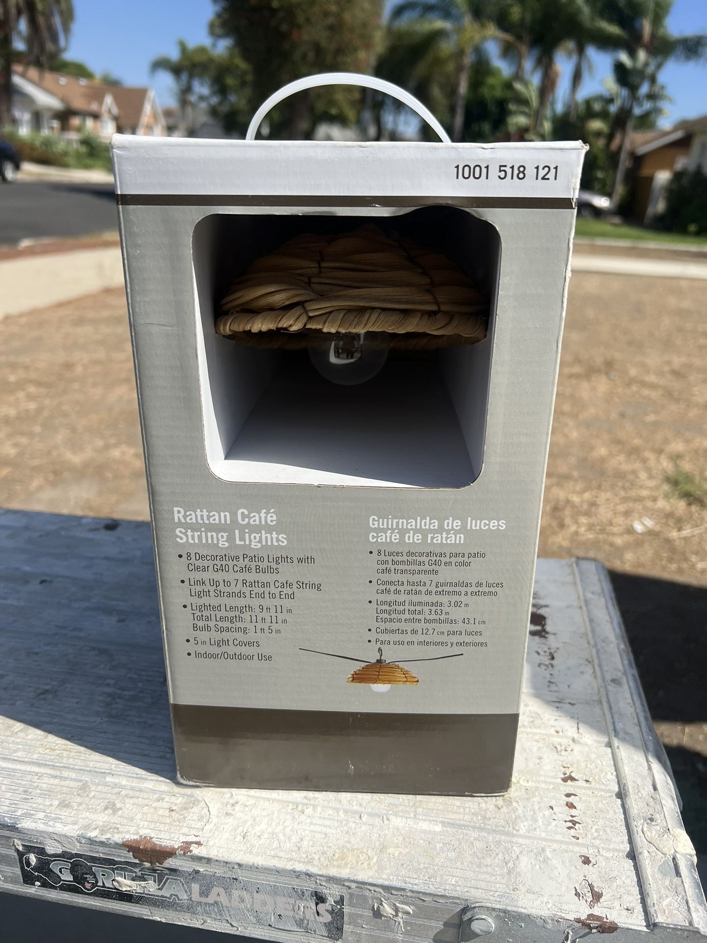 💡 Rattan Café String Lights (New in Box)