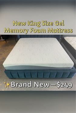 New King Size Gel Memory Foam Mattress