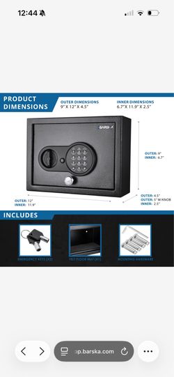 BARSKA SAFE - BRAND NEW