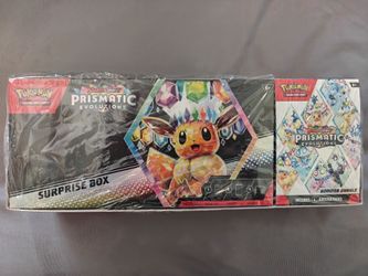 Pokemon Prismatic Surprise Box and Booster Bundle