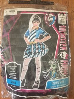 Monster High Frankie Stein costume size 8/10
