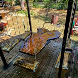 Custom Live Edge Swing Table
