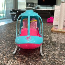 Barbie Travel, Pink And Blue Helicopter