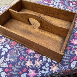 Vtg.wooden Tool Box Caddy