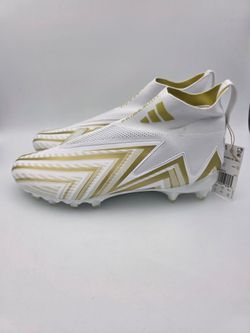 Adidas Freak Ultra 23 White Gold Football Cleats Men's Size 14