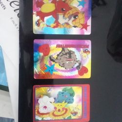 25 Years Old Vintage Pokemon (Pocket Monster ) Rare Sticker Cards And Dragon Ball Z Rare Unopened Stickers 