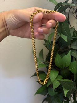 Mens Gold chain from Japan (gold platted silver)