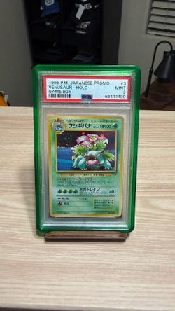 PSA 9 1999 Japanese Game Boy Venusaur Holo Promo #3 Pokémon Card