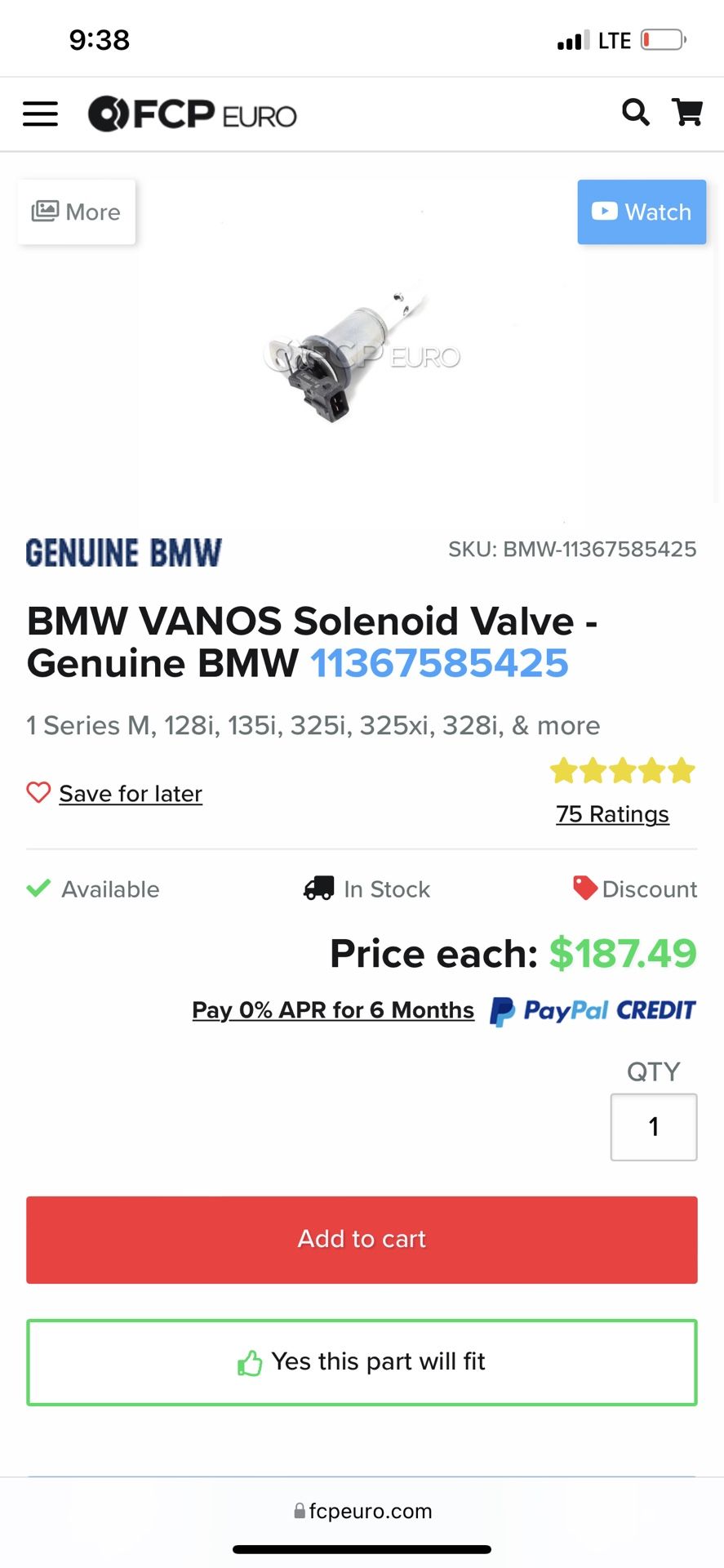 Bmw Vanos Solenoid Valve 