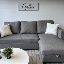 Gray Sleeper Sectional