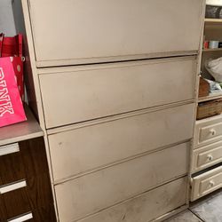 Lateral File Cabinet w/ Five Drawers