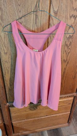Pink Sleeveless Top With Pretty Back 