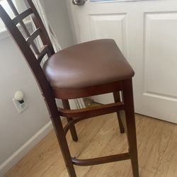 Real Cherry Wood Bar Stool Sunnyvale Home