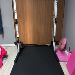 Used Squat Rack, Barbell, Plates