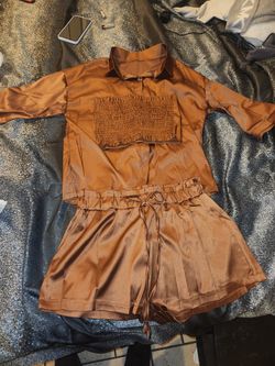 Crop top sleep wear set