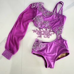 Purple Lyrical Dance Costume 