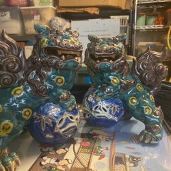 Antique Foo Dogs Brought From Japan