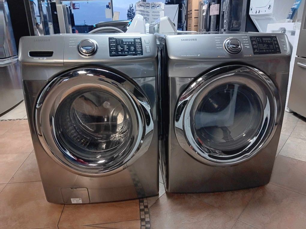 SAMSUNG FRONT LOAD WASHER AND DRYER SET 