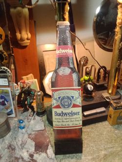 Vintage 1987 Budweiser cardboard standee ad sign.
