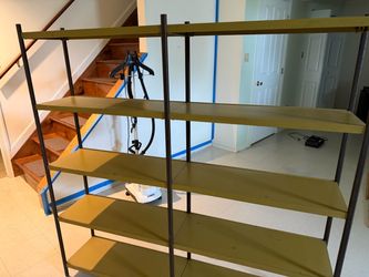 Heavy duty, metal shelves