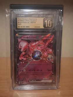 CGC 10 Pristine Team Rocket's Mewtwo ex Holo