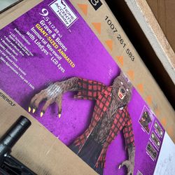 Never Opened New 9.5ft Animated Werewolf 