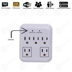 Hidden Surveillance Camera Wall Outlet, Spy Security Camera 