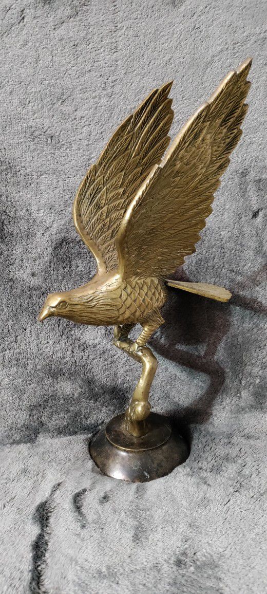 Heavy Bronze Bird Statue