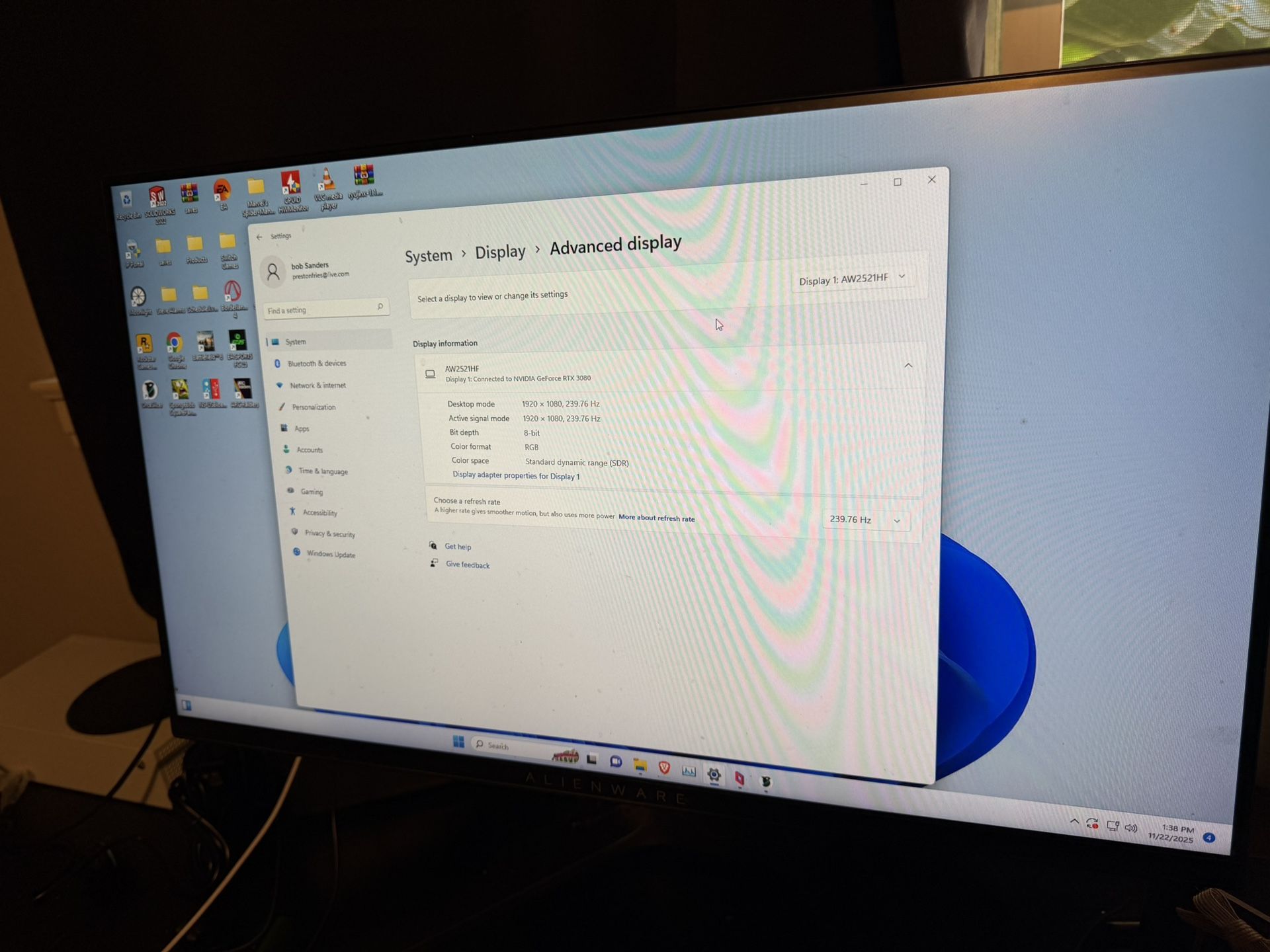 Alienware Gaming Monitor 240hz