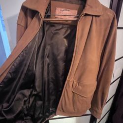 Suede Vintage Bomber Jacket