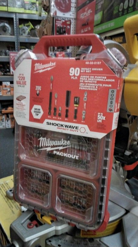 MILWAUKEE 90PC./P. IMPACT DRIVER BIT SET