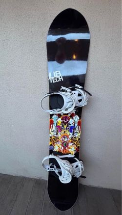 LIB TECH Snowboard and Rome Bindings