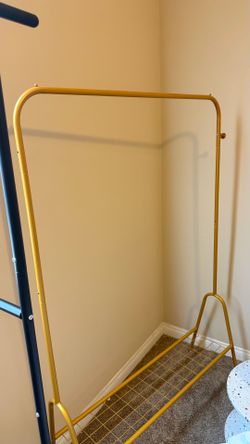 Gold wardrobe rack
