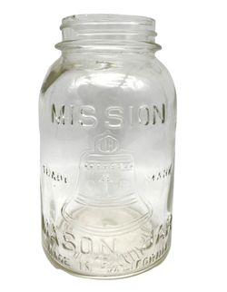 Mission Vintage Bell Mason Quart Jar 1930 Latchford Co Los Angeles California
