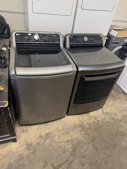 Used LG Washer And Gas Dryer Top Load
