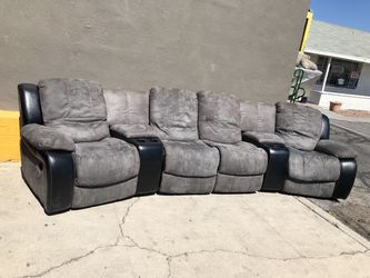 Grey sectional