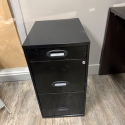 Metal Black File Cabinet 