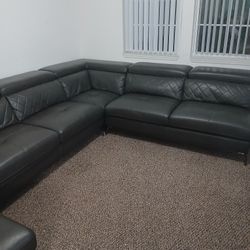 Large Leather Sofa
