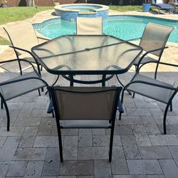 Patio Table With Six Chairs