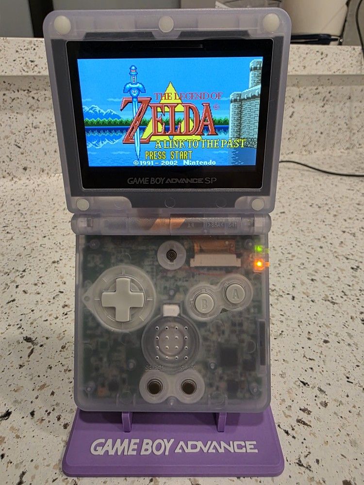 GBA SP Upgraded Modded Gameboy Advance SP Upgraded LCD, New