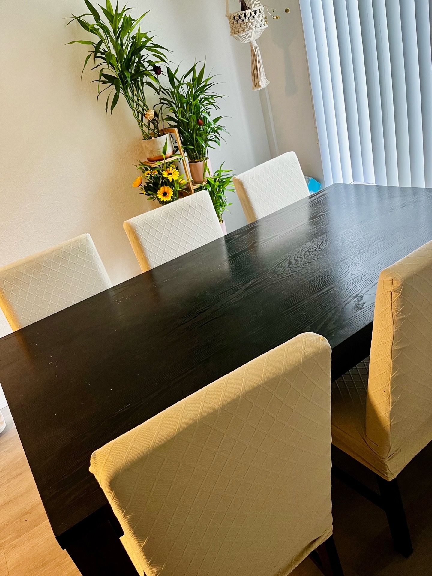 Wooden table for 6