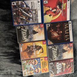 Nintendo switch and PS5 games