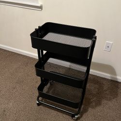 3-Tier IKEA Rolling Utility Cart – Like New