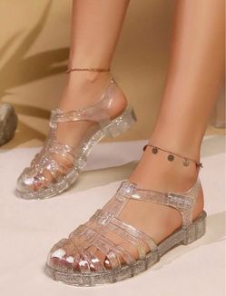 Women's jelly sandals size 8
