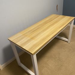 Wood/White Desk