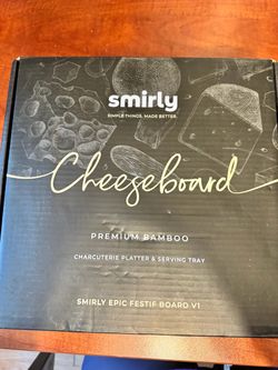 Smirly Premium Bamboo Cheeseboard Set