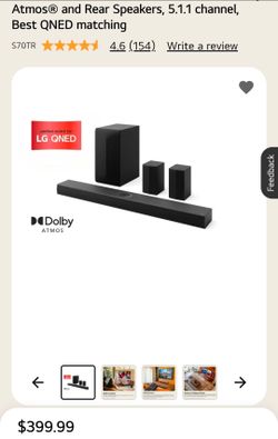 LG S70TR 5.1.1 Dolby Atmos Home Theater Soundbar System NEW  #169