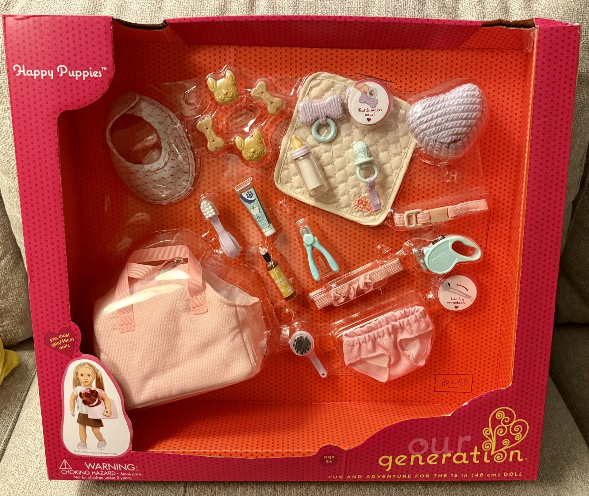 New! Our Generation “Happy Puppies” Playset
